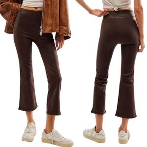 FRAME Jetset Crop Mini Boot Coated Jeans $228 NWT